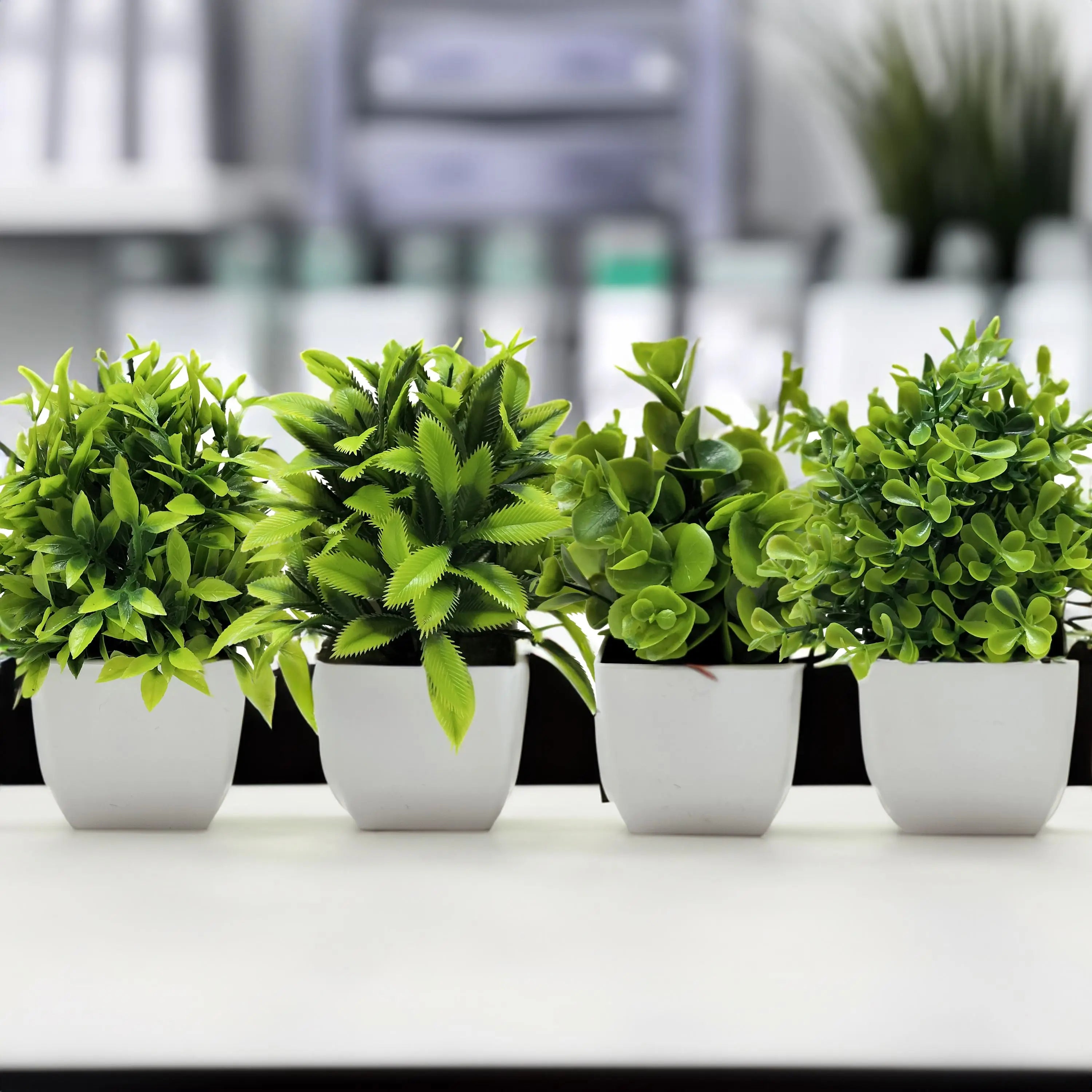 Tree Window Sill Office Table Desktop Decoration Plastic Garden Fake Plant